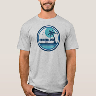 Camiseta Isla Cumberland Georgia Palm Tree Birds