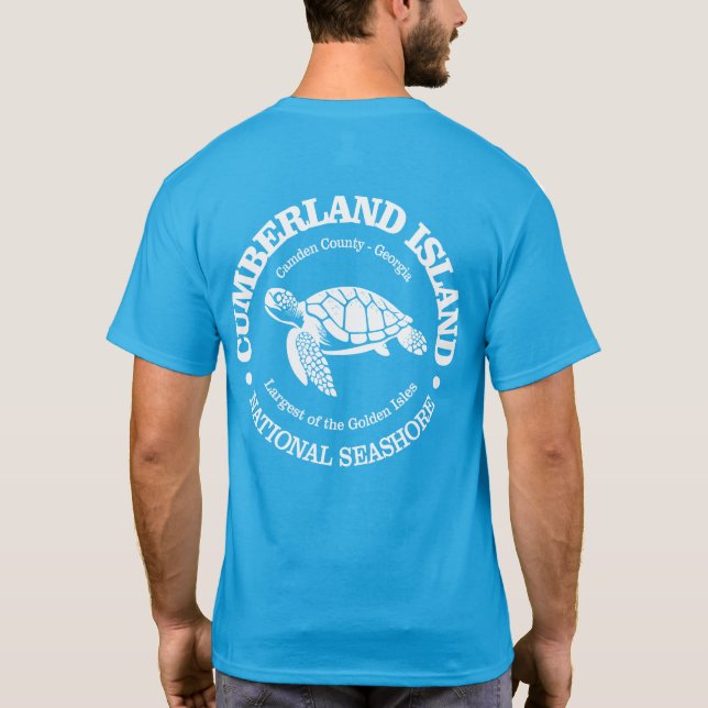Camiseta Isla Cumberland (tortuga marina) (Reverso)