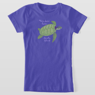 Camiseta Isla Cute Amelia, tortuga marina de Florida
