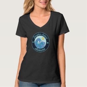 Camiseta Isla Dauphin Al Alabama Recuerdo Náutico Surfista