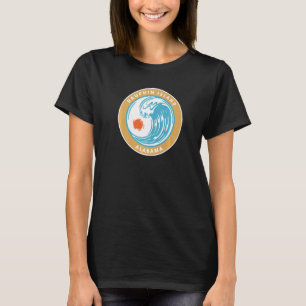 Camiseta Isla Dauphin Alabama Al Beach Ocean Wave Vacatio