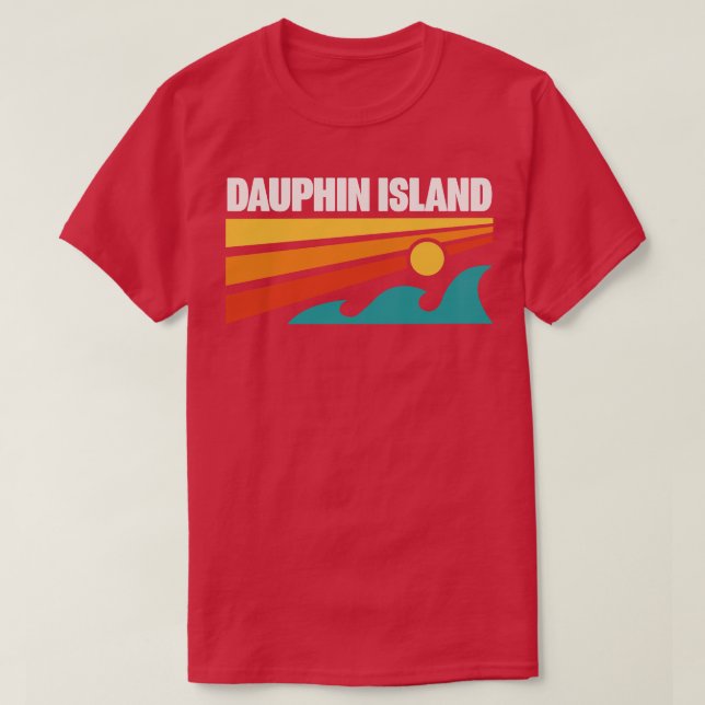 Camiseta Isla Dauphin Alabama Beach Mobile Bay Golfo de Mí (Diseño del anverso)