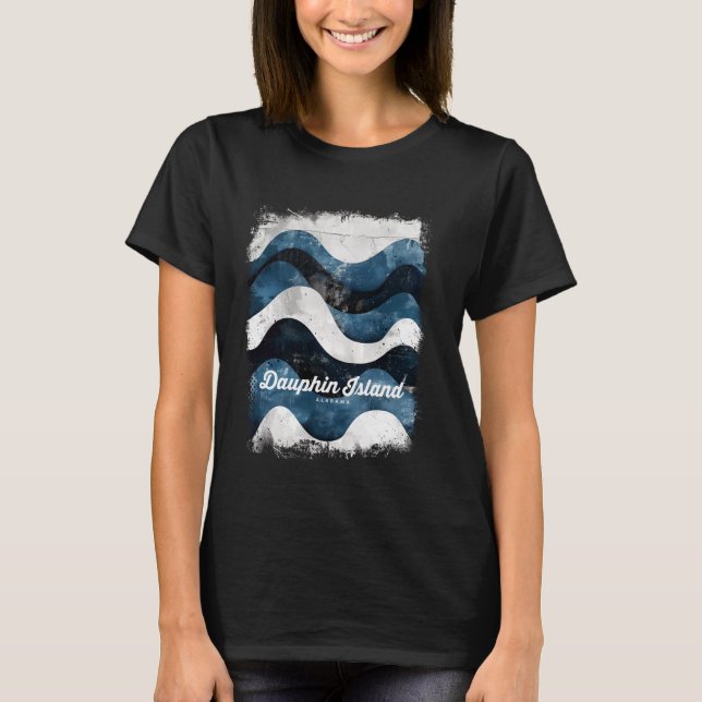 Camiseta Isla Dauphin Alabama vacaciones veraniegas Dolphin (Anverso)