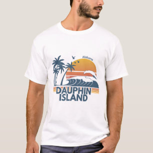 Camiseta Isla Dauphin Playa Alama Hombres Mujeres Vacacione