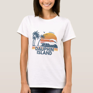 Camiseta Isla Dauphin Playa Alama Hombres Mujeres Vacacione