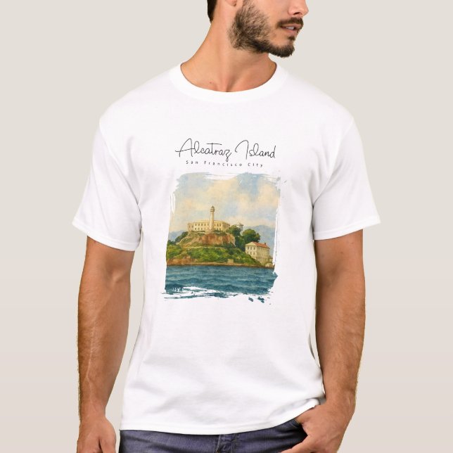 Camiseta Isla de Alcatraz – Lugar emblemático de San Franci (Anverso)