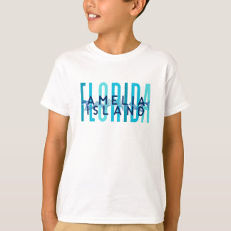 Camiseta Isla de Amelia Florida (Olas oceánicas)