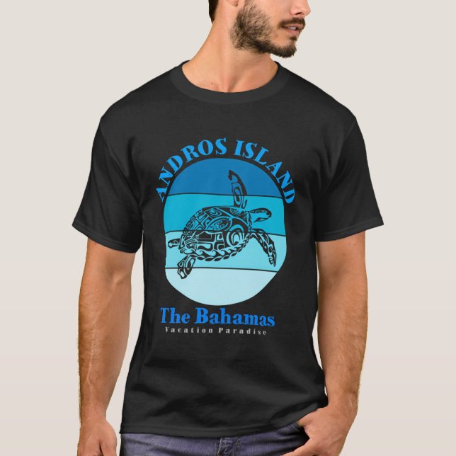 Camiseta Isla de Andros - Islas Bahamas (Anverso)