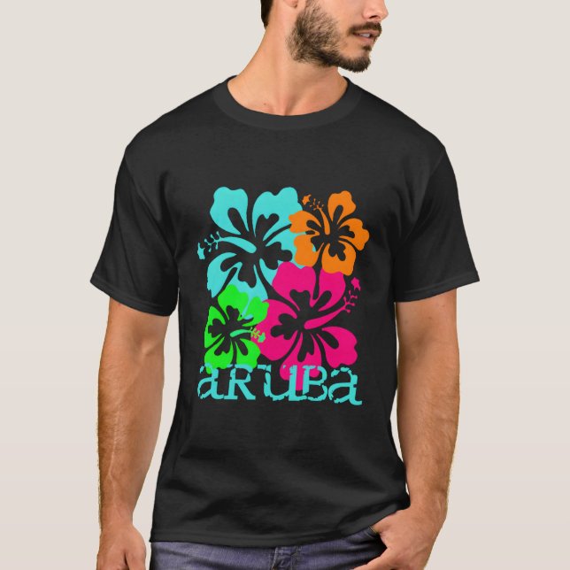 Camiseta Isla de Aruba Playa Paraíso Tropical Surf O (Anverso)