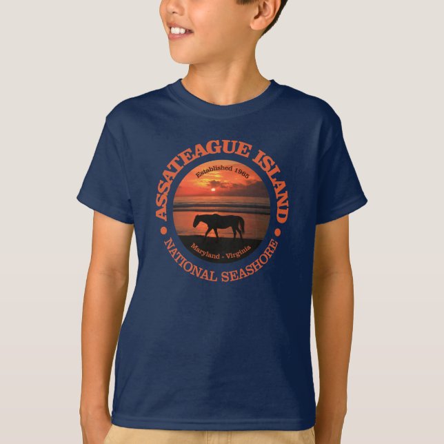 Camiseta Isla de Assateague Mar Nacional (Anverso)