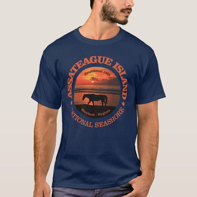 Camiseta Isla de Assateague Mar Nacional (Anverso)