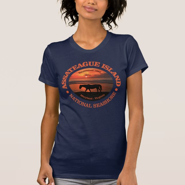 Camiseta Isla de Assateague Mar Nacional (Anverso)