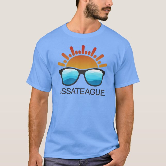 Camiseta Isla de Assateague Maryland Virginia Sunganteojos (Anverso)