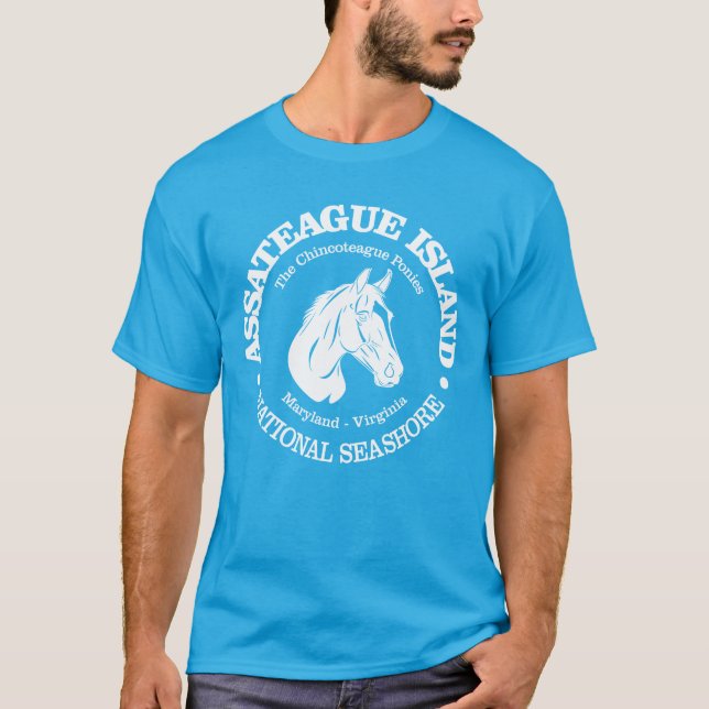 Camiseta Isla de Assateague (pony) (Anverso)