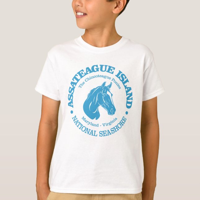 Camiseta Isla de Assateague (pony) (Anverso)