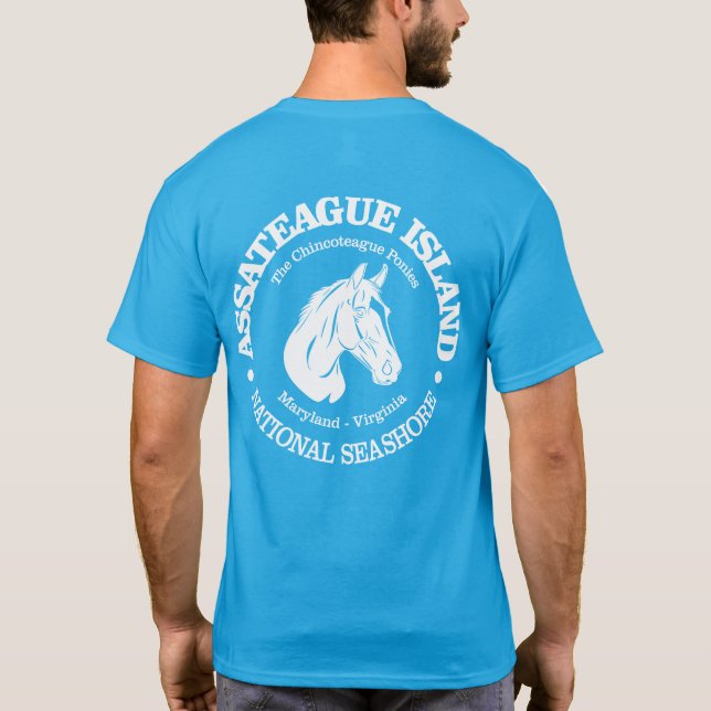 Camiseta Isla de Assateague (pony) (Reverso)