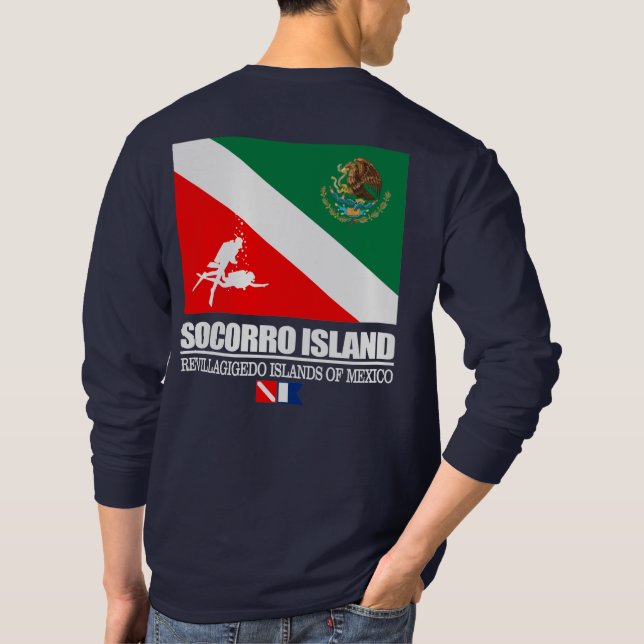 Camiseta Isla de buceo Socorro (sq.) (Reverso)