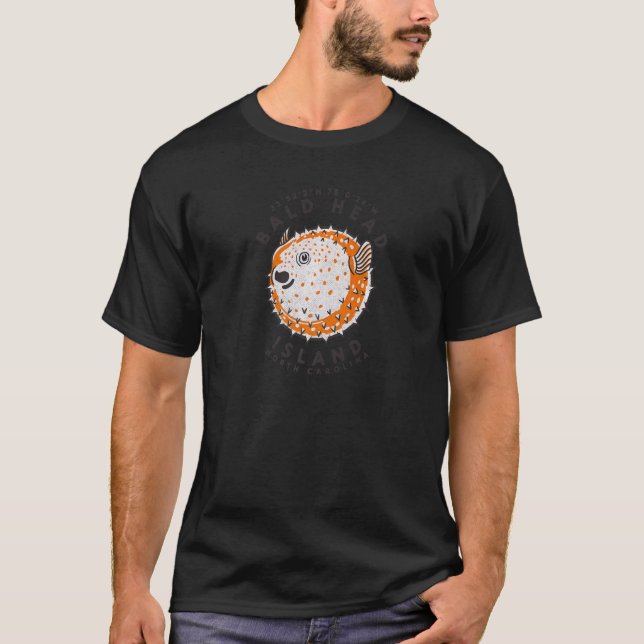 Camiseta Isla de Cabeza Calva Nc Weathered Deathered Puffyf (Anverso)