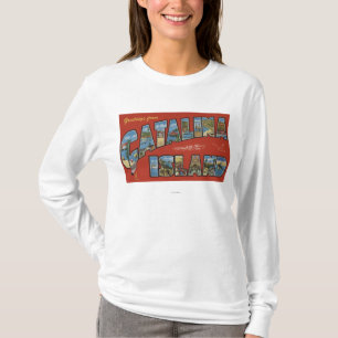 Camiseta Isla de Catalina, California - escena grande de la