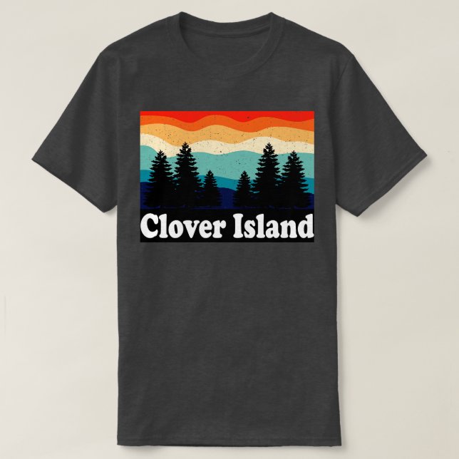 Camiseta Isla de Clover Alaska Retro (Diseño del anverso)