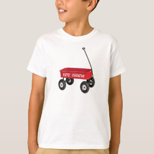 Camiseta Isla de Fuego vagón rojo verano vacaciones de play