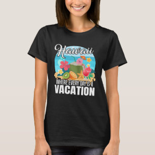 Camiseta Isla de Hawái con olas de sol y palmeras 9