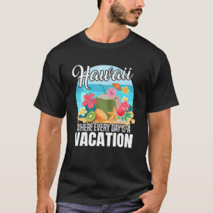 Camiseta Isla de Hawái con olas de sol y palmeras 9