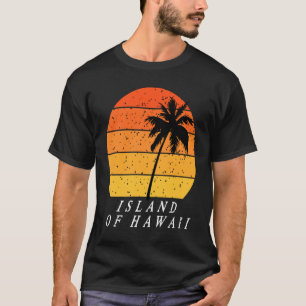 Camiseta Isla De Hawaii Verano Playa Vintage Sunset