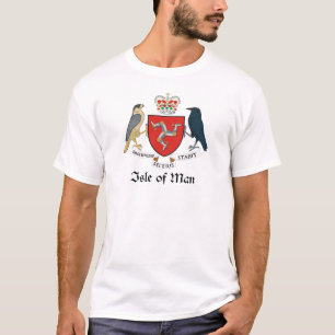 Camiseta ISLA DE HOMBRE - bandera/logotipo/escudo de armas/
