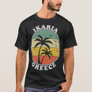 Camiseta Isla de Ikaria Grecia vacaciones verano etiqueta d