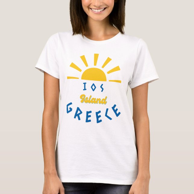 Camiseta Isla de IOS, Grecia - Sunshine Women's (Anverso)
