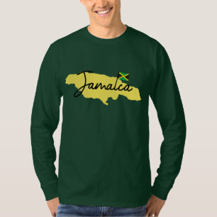 Camiseta isla de Jamaica y bandera