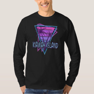 Camiseta Isla de Kiawah Vacaciones Estéticas de Vaporwave