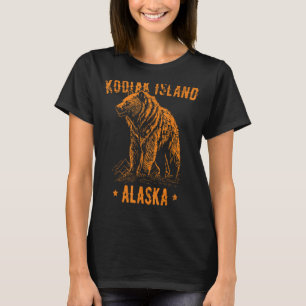 Camiseta Isla de Kodiak Alaska Estados Unidos Grizzly Oso d