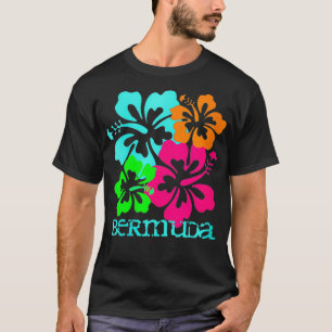 Camiseta Isla de las Bermudas, playa tropical Hibiscus Trav