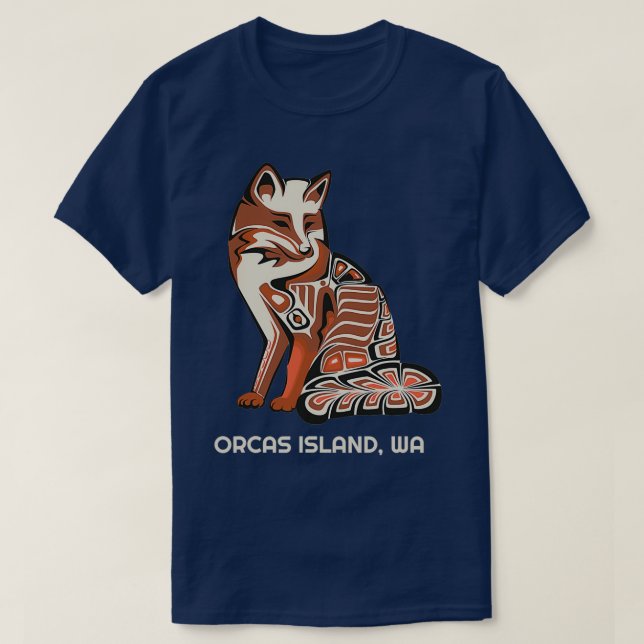 Camiseta Isla de las Orcas de la Fox Tribal (Diseño del anverso)