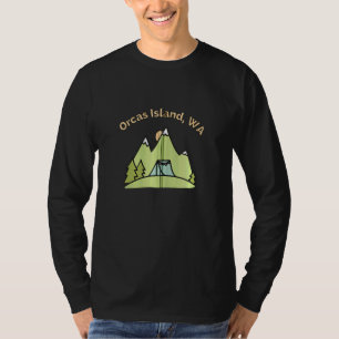 Camiseta Isla de las Orcas Montañas Wa Camping Senderismo E