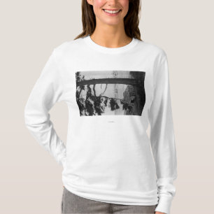 Camiseta Isla de López, WA - barcos de pesca en bahía