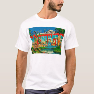 Camiseta Isla de López, Washington - escenas grandes de la