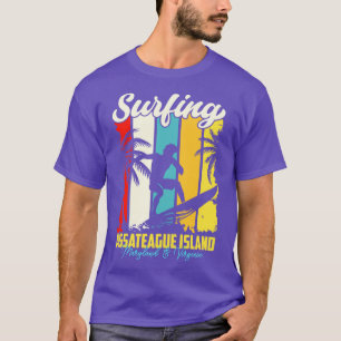 Camiseta Isla de los Assateague de surf Maryland y Virginia