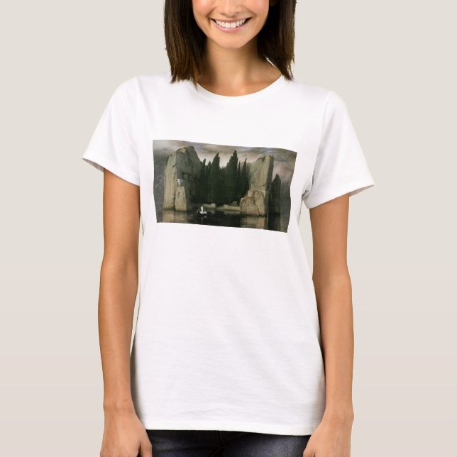 Camiseta Isla de los Muertos por Arnold Bocklin, simbolismo (Anverso)