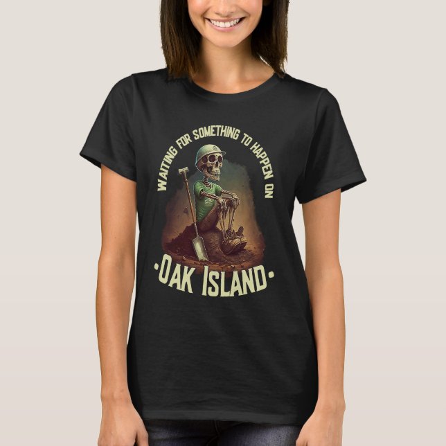 Camiseta Isla de los robles Tesoro Caza Skeleton Isla de lo (Anverso)