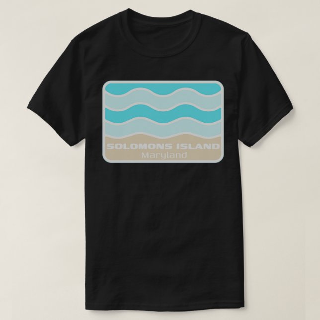 Camiseta Isla de los Solomones, Maryland, estrellando una o (Diseño del anverso)