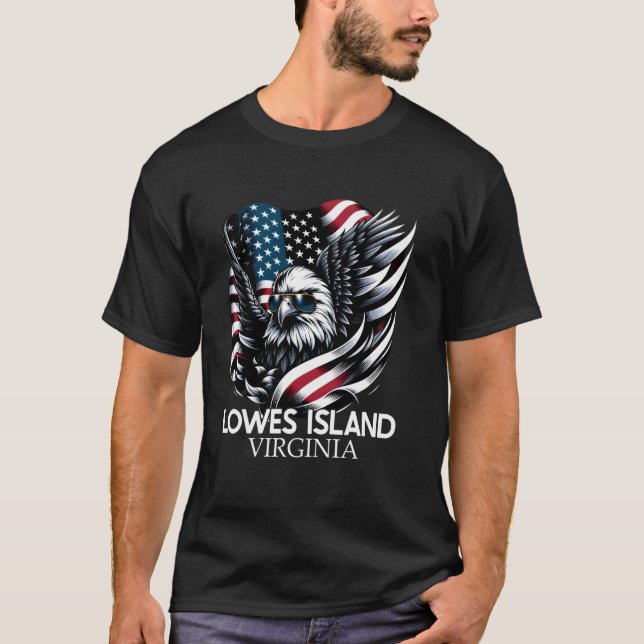 Camiseta Isla De Lowes Virginia 4 De Julio Estados Unidos F (Anverso)