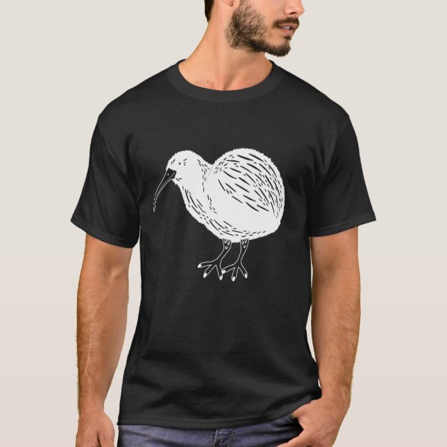 Camiseta Isla de Nueva Zelanda Kiwi Bird Nueva Zelanda (Anverso)