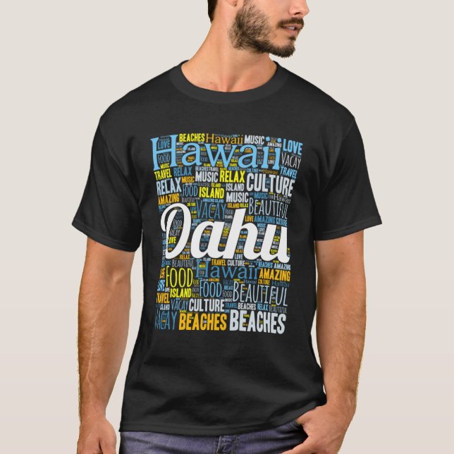 Camiseta Isla de Oahu Hawái Vacaciones (Anverso)
