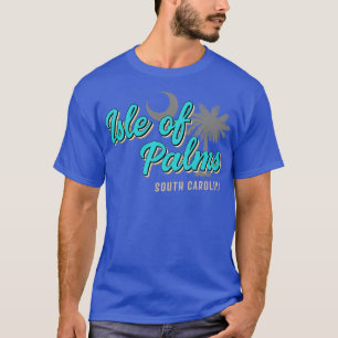 Camiseta Isla de Palmas Palmetto con escritura de cosecha d