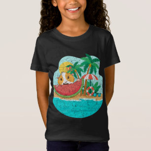 Camiseta Isla de Palmeras Playa Verano Gracioso Guinea Cerd