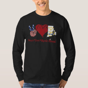 Camiseta Isla de Peace Love Rhode