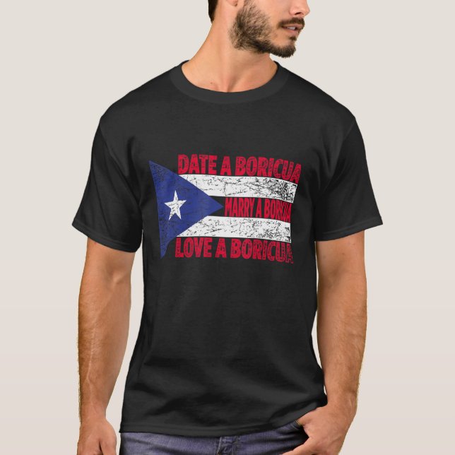 Camiseta Isla de Puerto Rico Orgulloso Puer del Pueblo Nort (Anverso)